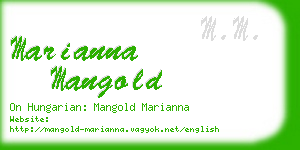 marianna mangold business card